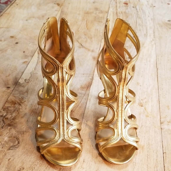 Michael Kors Shoes - Michael kors  gold gladiator  heels